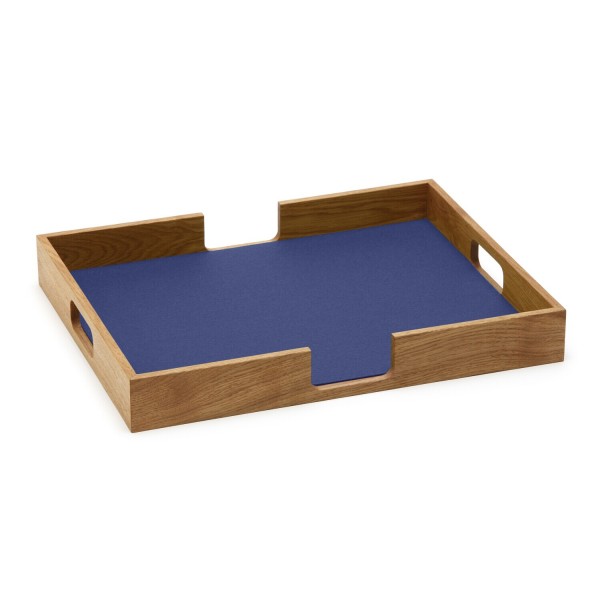 Filz-Tablett "Tray" rechteckig - 47x37x6 cm (Blau/Indigo) von HEY-SIGN