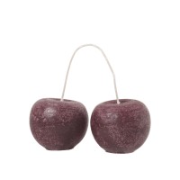 Figur-Kerze "Fruit - Kirsche" - 8 cm (Bordeauxrot) von Broste Copenhagen