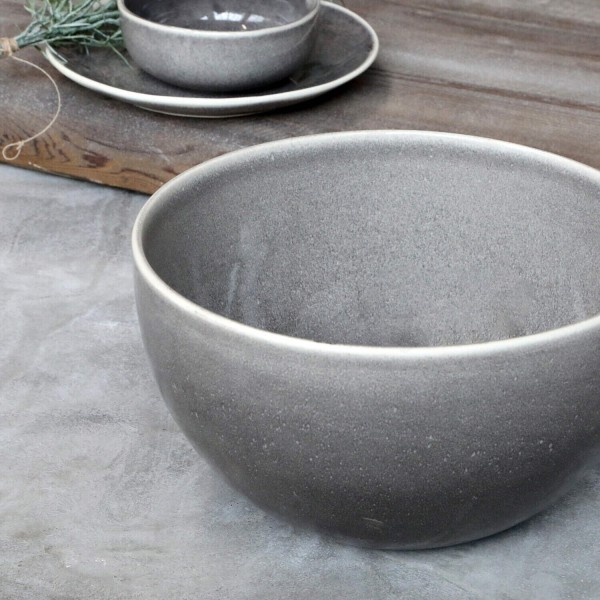 Salatschüssel "Calais" (Kohle) von Chic Antique