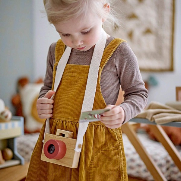 Bloomingville MINI Spielzeugkamera "Dalton" im 5er-Set - 11x6,5x8,5 cm (Natur)