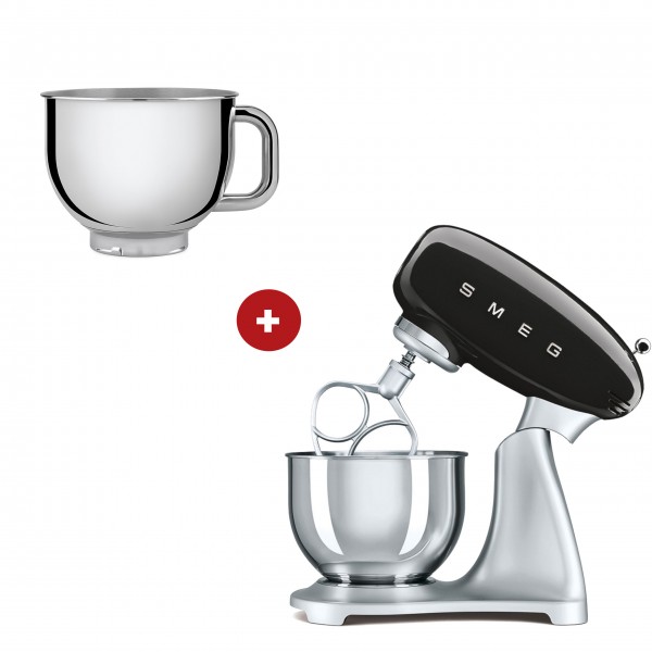 smeg Küchenmaschine mit extra smeg Edelstahlschüssel