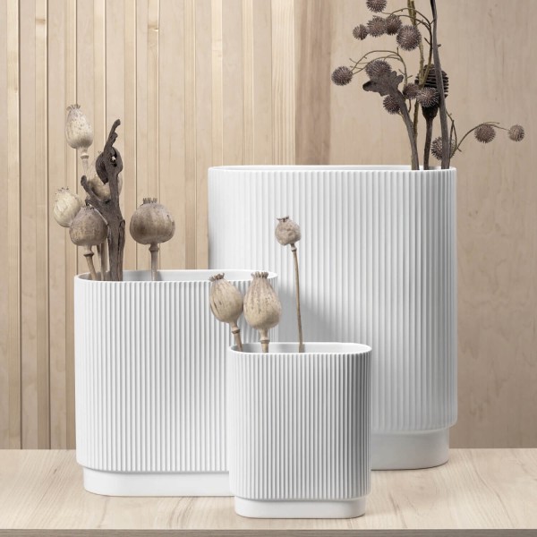 Vase "art deco" - Groß (Weiß) von ASA