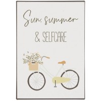 Ib Laursen Metallschild "Sun, summer and selfcare" - 20x14 cm