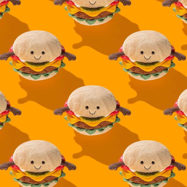 Jellycat Kuscheltier Burger "Amuseable" - 12 cm