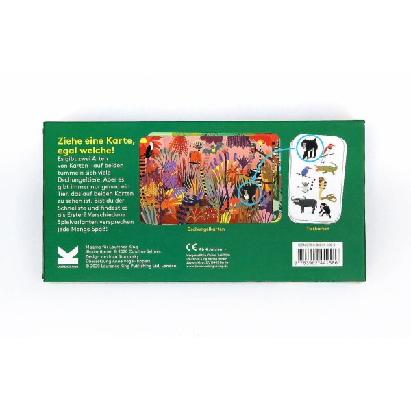 Kartenspiel Wer versteckt sich hier im Dschungel? von Laurence King Verlag Kartenspiel Wer versteckt sich hier im Dschungel? von Laurence King Verlag