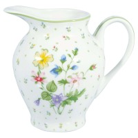 GreenGate Milchkännchen rund "Fiola" (White)