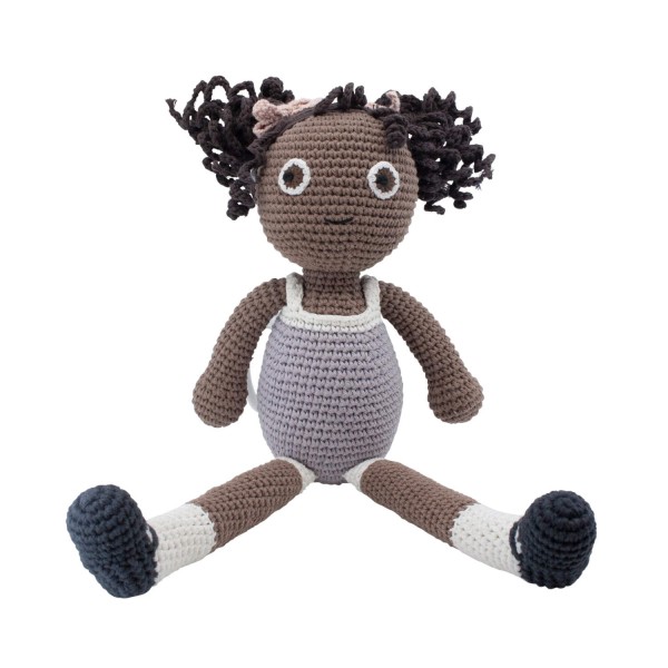 Gehäkelte Puppe "Poppy" von sebra