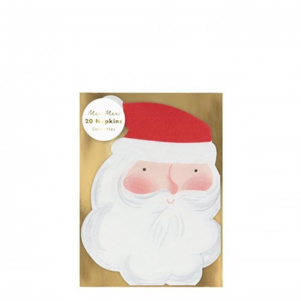Meri Meri Papierserviette "Jolly Santa" - 20 Stk