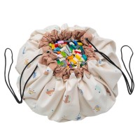 Aufräumsack/Spielmatte "Große Autos" - ø 140 cm (Beige/Bunt) von Play&Go