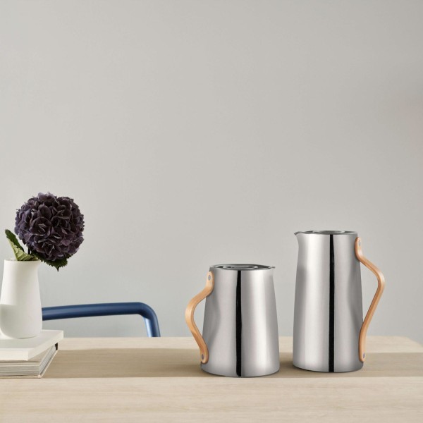 Stelton Tee-Isolierkanne "Emma" - 1 l (Edelstahl/Schwarz)