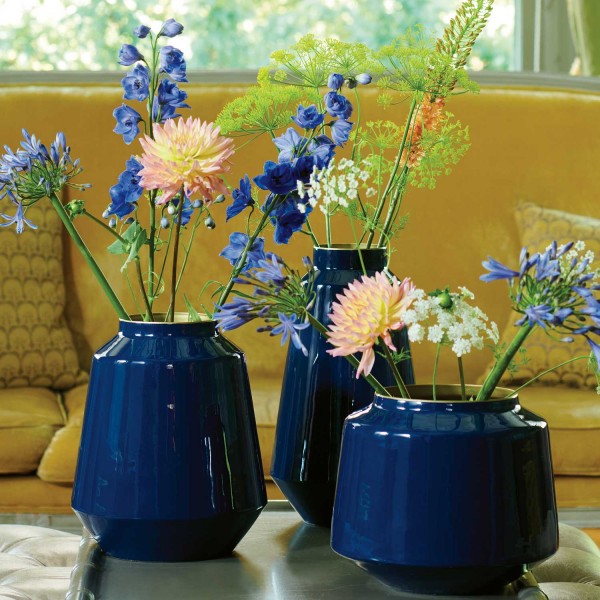 Pip Studio Vase aus Metal - 36cm (Blau)