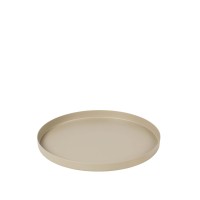 Tablett rund "Donna" - 22 cm (Rainy Day Light Grey) von Broste Copenhagen
