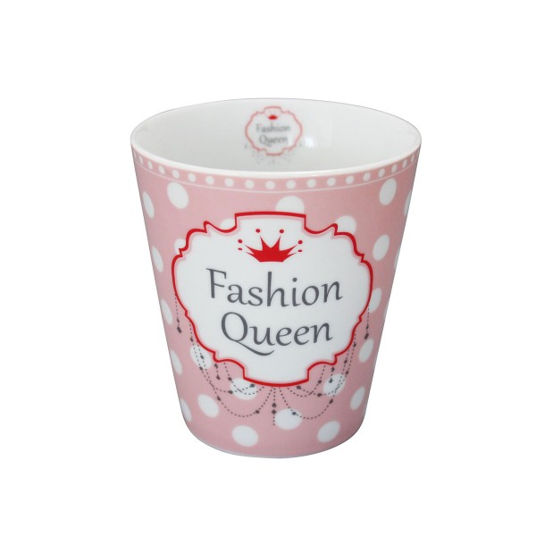 Krasilnikoff Happy Mug "Fashion Queen" (Rosa)