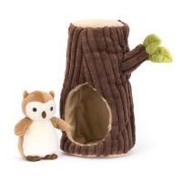 Jellycat Kuscheltier Eule "Forest Fauna" - 18 cm (Braun/Beige)