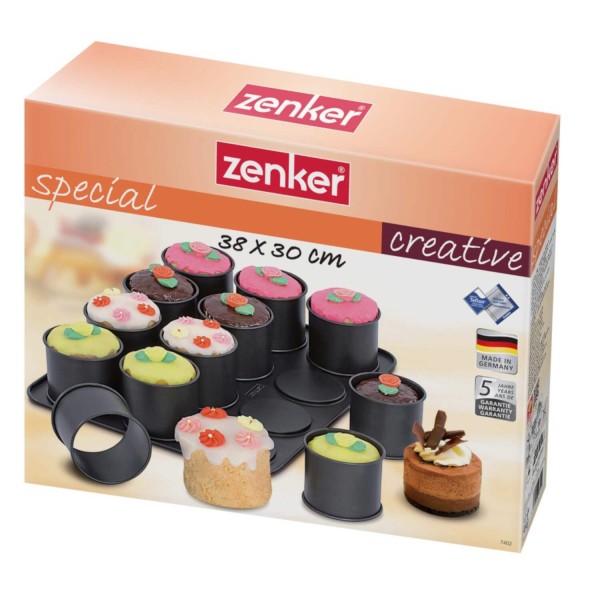 Zenker 12er-Mini-Törtchen-Backblech "Special Creative"-1