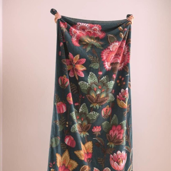 Pip Studio Strandlaken "Sunny side up" - 100x180 cm (Dark Blue)
