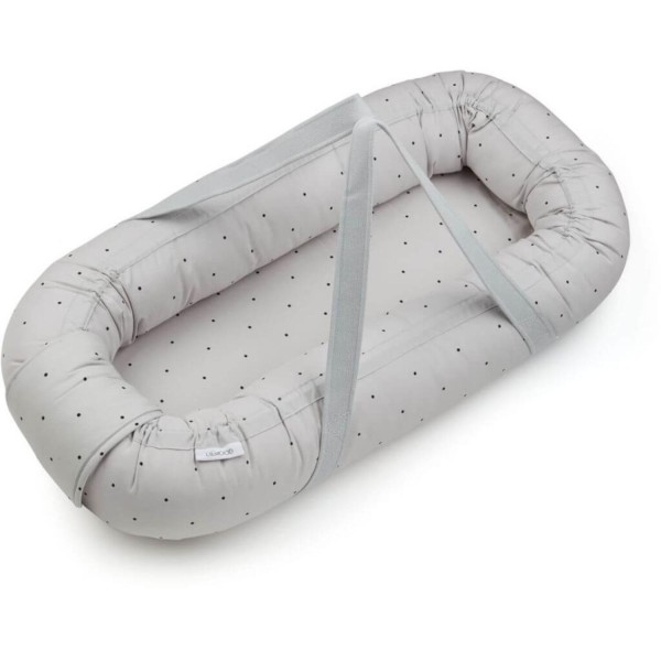 Babynest tragbar "Gro Classic Dot" (Dumbo Grey) von Liewood