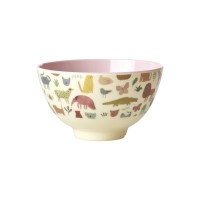 rice Melamin Schale "Sweet Jungle" - S (Pink)