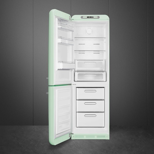 smeg Kühl-/Gefrierkombination "50's Retro Style" FAB32 mit Türanschlag links (Pastellgrün)