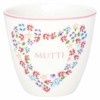 GreenGate Latte Cup "Columbine Mutti" (White)