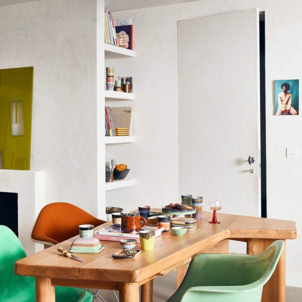 Kaffeetasse ohne Henkel "70s ceramics" im 6er-Set (Pluto) von HKliving