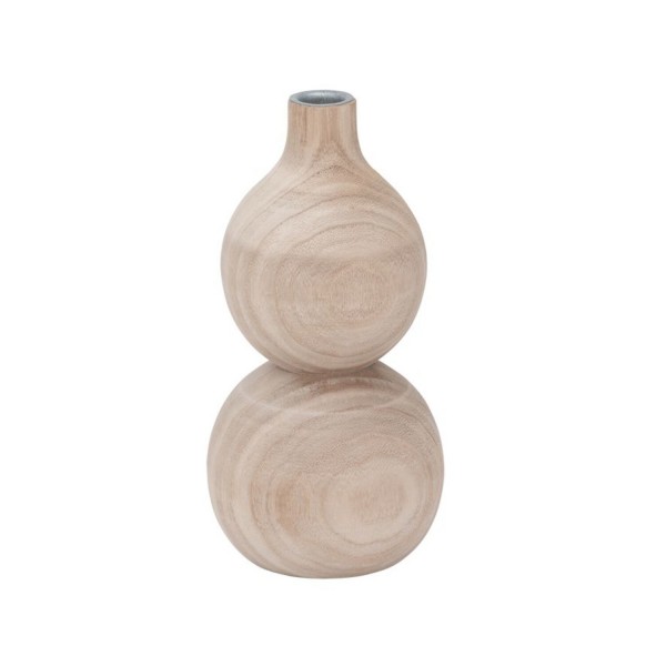 Kerzenständer aus Holz "Bulb" - 23cm (Braun) von Urban Nature Culture