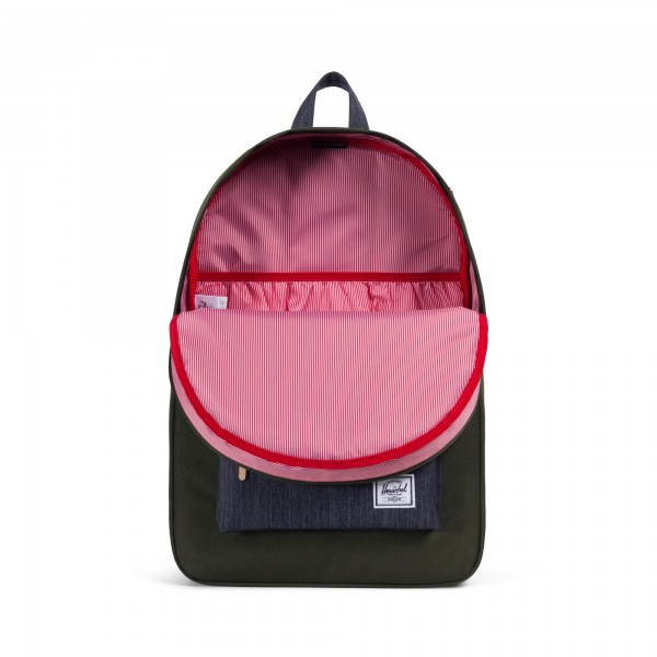 Herschel "Heritage" Rucksack (Dunkelgrn/Jeanslook)