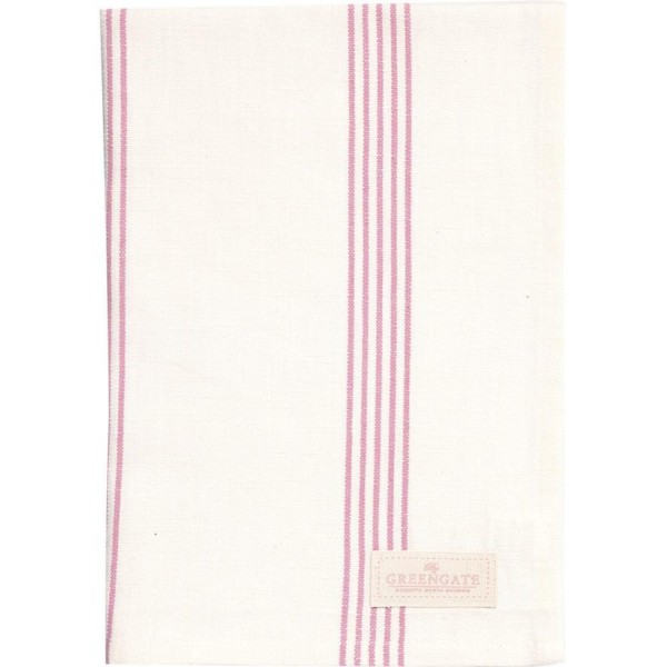 GreenGate Baumwoll-Geschirrtuch "Gladys" - 70x50 cm (Pale Pink)