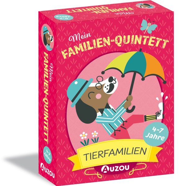 Kartenspiel Mein Familien-Quintett - Tierfamilien von AUZOU