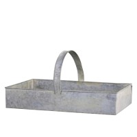 Aufbewahrungskasten mit Henkel - 54x32cm (Grau) von Chic Antique