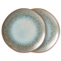 Essteller "70s ceramics" im 2er-Set (Mineral) von HKliving