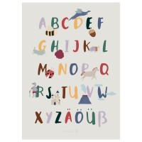 Poster "Alphabet" - 70x50 cm (Bunt) von sebra
