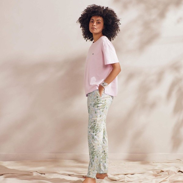 Kurzarm Shirt für Damen "Colette Uni" (Cherry Blossom) von Essenza