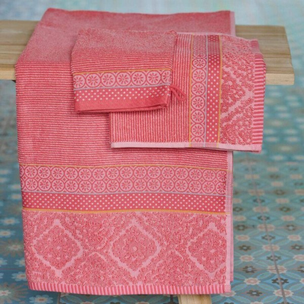 Pip Studio Waschlappen im 3er-Set "Soft Zellige" - 16x22 cm (Blau)