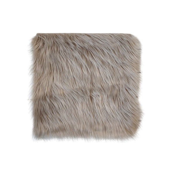 Kunstfell Stuhlauflage - 40x40cm (Creme) von Chic Antique