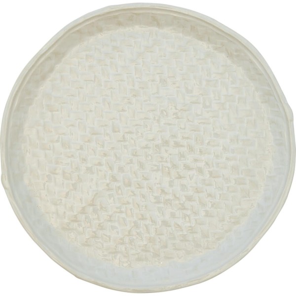 GreenGate Essteller "Woven" - 27 cm (Off White)