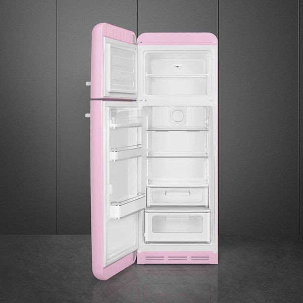 smeg Kühl-/Gefrierkombi "50's Retro Style" FAB30 (Cadillac Pink) Tür links