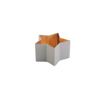 Windlicht Stern "Madras" - S (Grau/Nudegold) von Gift Company