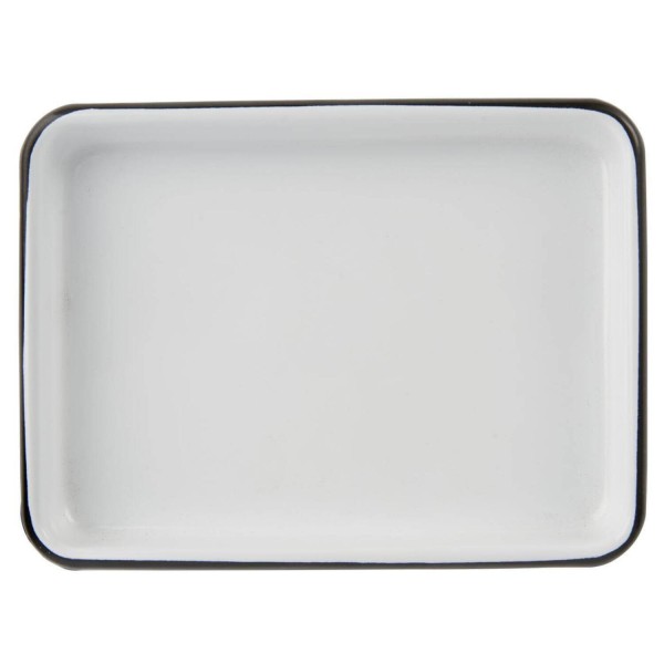 Ib Laursen Emaille-Tablett - 17cm (Weiß)