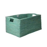 rice Korb "Raffia" - XL (Grün)