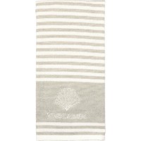 GreenGate Baumwoll-Handtuch "Vive la mer" - 40x70 cm (Sand)