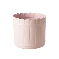 rice Blumentopf aus Metall -  Groß (Pink)