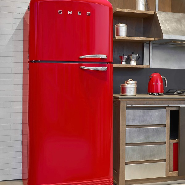 smeg Kühl-/Gefrierkombination "50's Retro Style" FAB50 (Rot) Tür rechts