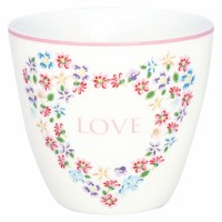 GreenGate Latte Cup "Columbine Love" (White)