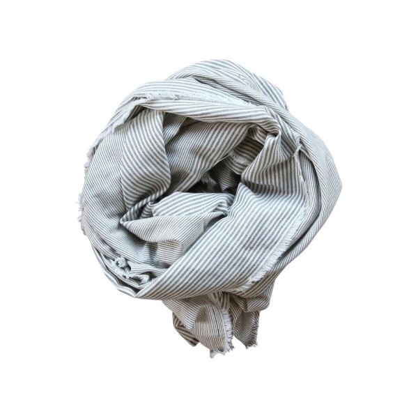 Halstuch (Grau/Weiß gestreift) von Chic Antique