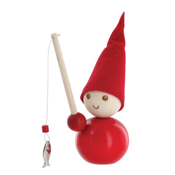 Elf-Figur "Ice Fisher" - 9 cm (Rot) von aarikka