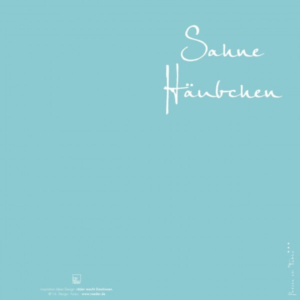 Papierservietten "Sahne Häubchen" - 33x33 cm von räder Design