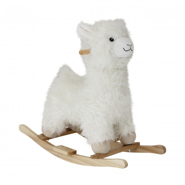 Bloomingville Schaukelspielzeug "Lama" (Weiß)