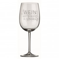 Rotweinglas "Wein ist Poesie..." von räder Design