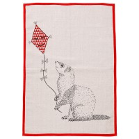 Bloomingville MINI Kinderteppich "Otter" (Rosa/Rot)